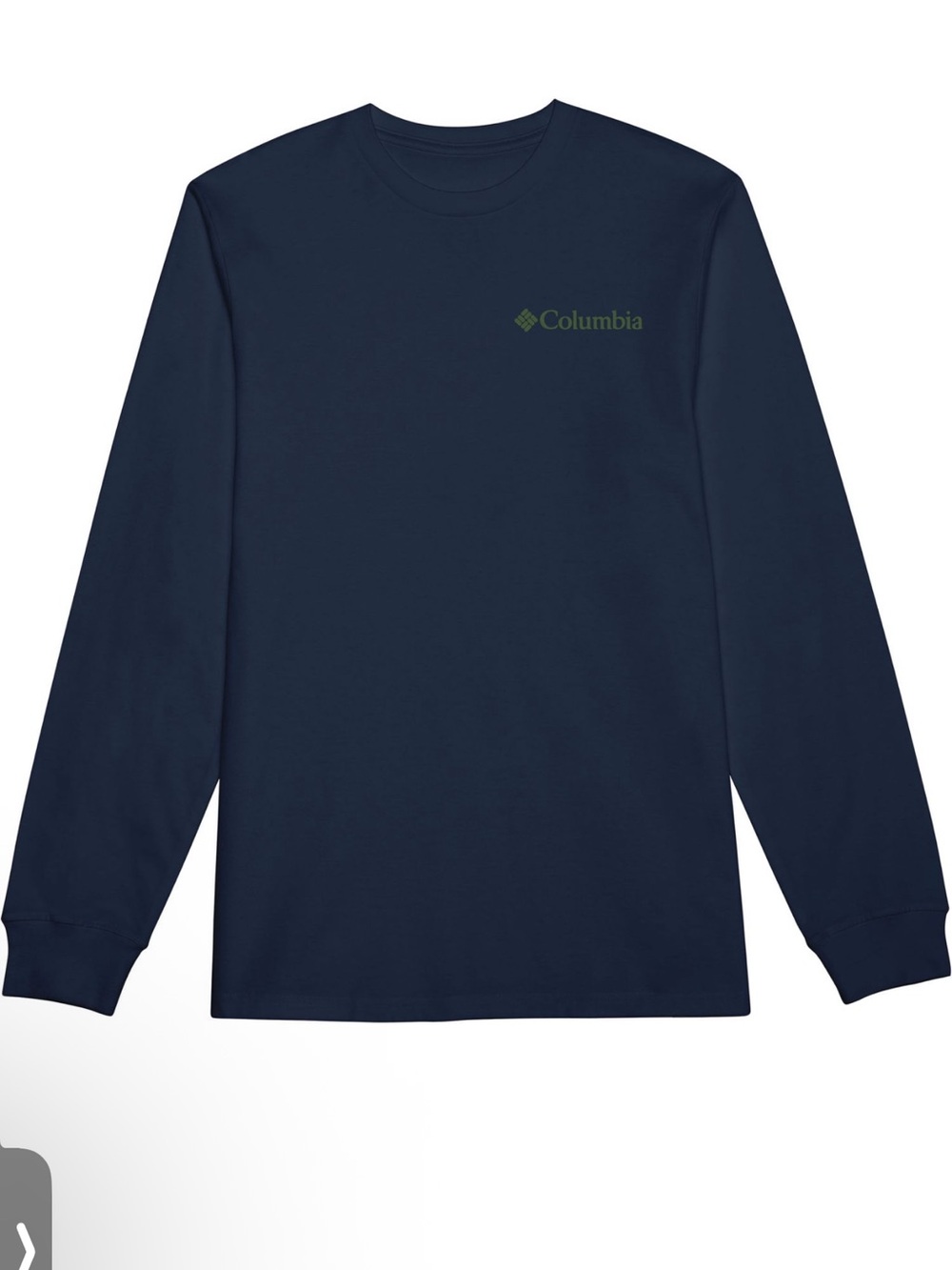 NWT Columbia Men’s Navy Long Sleeve Mountain Graphic T-shirt Sz XL $28 - Picture 2 of 4